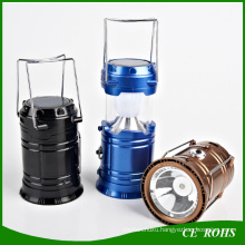 Portable Flodable Solar LED Camping Lantern Lamp with Handle